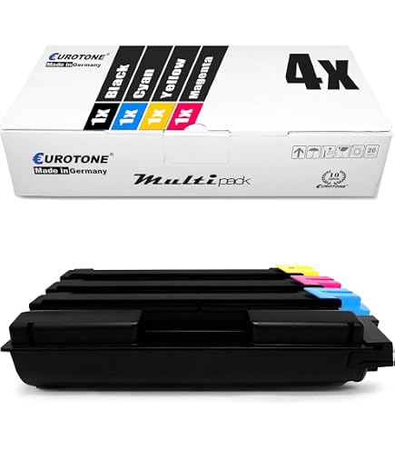 Kit 4 Toner Compatibili Per Kyocera TK-590 E Altri Modelli - Nero 7000 Pagine, Colori 5000 Pagine