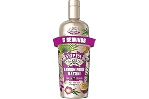 Coppa Cocktails Premium Ready-to-Drink Premixed Passion Fruit Martini, ABV 10% - 70cl