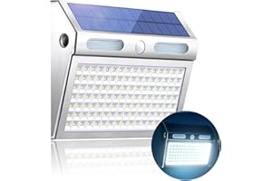 TOTHDATE Front Door Solar Light with Motion Sensor, Cool White Light 112 LEDs Solar Wall Light IP65 Waterproof 2200mAh Solar Security Light for Yard Garage Garden Fence