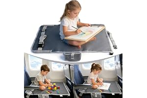 EclipseGuard flygplanssäng baby sittförlängning flygplan barn 76 x 44,5 cm | Barnresesäng perfekt för flygresor, långa turer och som praktiskt fotstöd på vägen