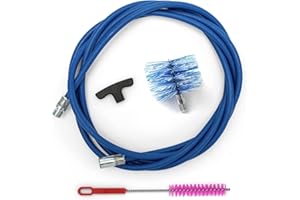 ‎BARETTO Cleaning kit for pellet stove - chimney sweeping kit - 3 metres - 1 tube brush 80mm