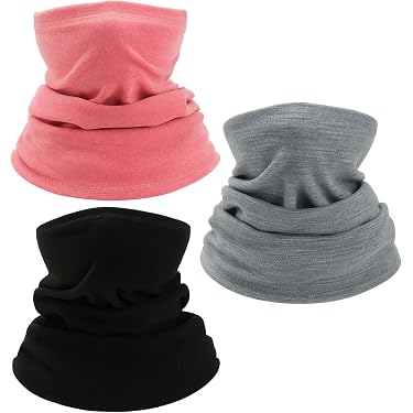 thumbnail interactive-video image 1 of Kids Winter Fleece Neck Warmer Gaiter – Windproof, Thermal, UV Protection – Unisex One Size 1 of 4