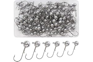 Têtes Plombées Crochets avec Gabarit Ronde pour Pêche Leurres Souples 1g, 1.5g, 2g, 3.5g, 5g, 7g, 10g, 12g, 14g