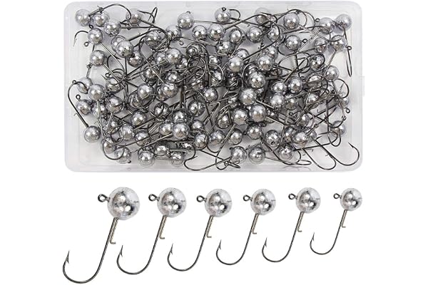 Têtes Plombées Crochets avec Gabarit Ronde pour Pêche Leurres Souples 1g, 1.5g, 2g, 3.5g, 5g, 7g, 10g, 12g, 14g