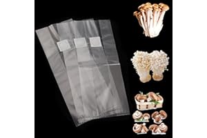KroY PecoeD 20 Stück 32 x 50 cm Pilzzucht Beutel, Mushroom Spawn Grow Bag Langlebige Beutel, mit Filter, Reißfest und Stark, für Pilze, Pilze, Körner(32 * 50 cm)
