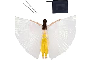 Baisdan Opening Isis Wings with Sticks Belly Dance wings Butterfly Wings for Halloween Carnival Performance Costume