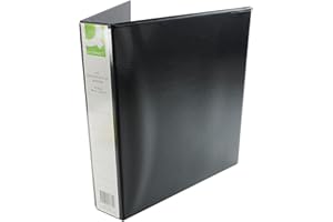 Q-Connect 40mm A4 Presentation 4d-Ring Binder - Black
