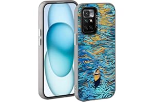 YUXING Funda para Xiaomi Redmi 10 2022 / Redmi 10 4G - Carcasa Teléfono Móvil Antichoque Delgada Patrón Artístico Fresco Bumper Slim Case Cover (Starry Sky)