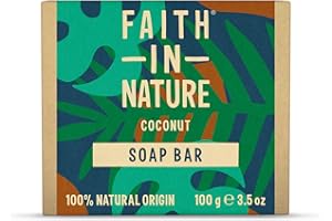 Faith In Nature Natural Coconut Hand Soap Bar, Hydrating, Vegan & Cruelty Free, No SLS or Parabens, 100g
