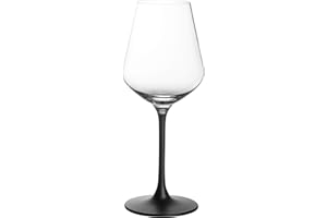 Villeroy & Boch – Manufacture Rock, Rotweinglas Set 4 Teilig 380 Ml, Weingläser Schwarz, Gläser Wein Schwarz, Rotwein Gläser Schwarz Matt, Weinglasset, Außergewöhnliche Gläser, Kristallglas