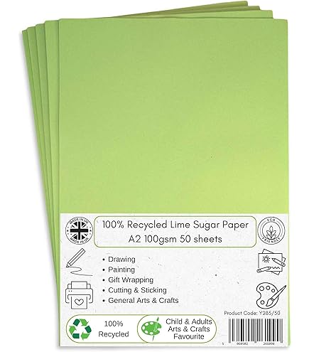 A2 Recycled Black And White Sugar Paper 100gsm Pack 250 | EGYPT