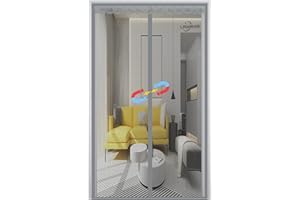LRHRHR Zanzariera Magnetica per Porte, Autoadesivo Rete Anti Zanzare A Mani Libere Auto Chiusura, Facile Montaggio, per Soggiorno Patio Balcone-Gray|| 125x195cm(49x76inch)