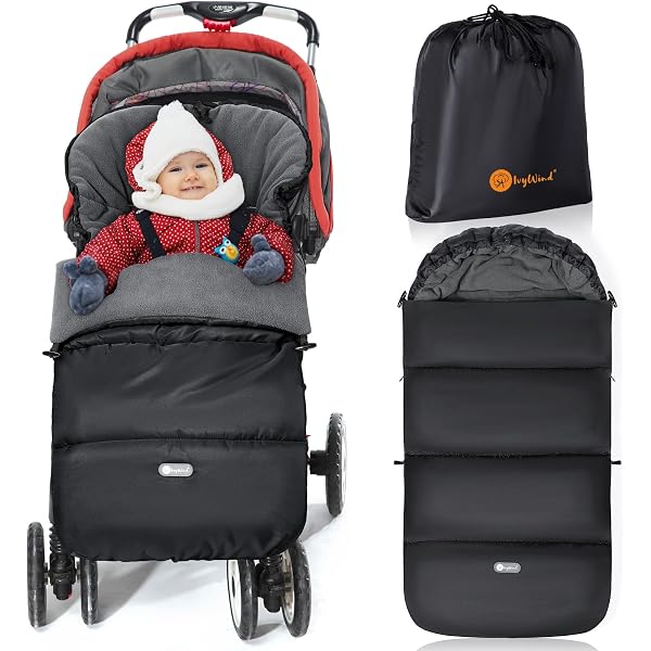 Chancelière Universelle Bébé 3-en-1 - Taille 86x40 Cm, Polaire + Tissu Oxford, Imperméable - Pour Poussette, Siège Auto, Landau (0-2 Ans) - 3