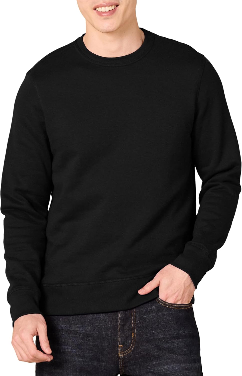 Amazon Essentials Men's Fleece Crew Neck Sweatshirt (Available in Big & Tall)