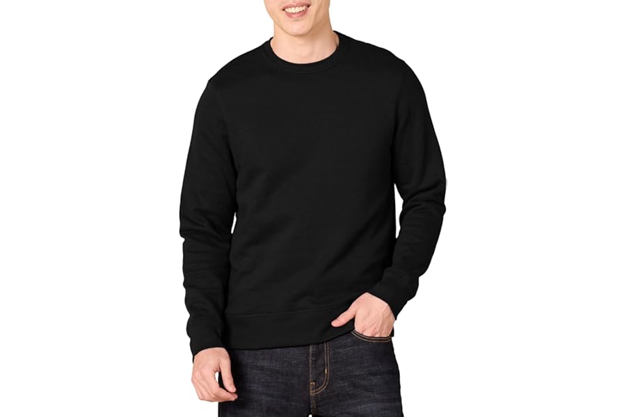 Amazon Essentials Men's Fleece Crew Neck Sweatshirt (Available in Big & Tall)