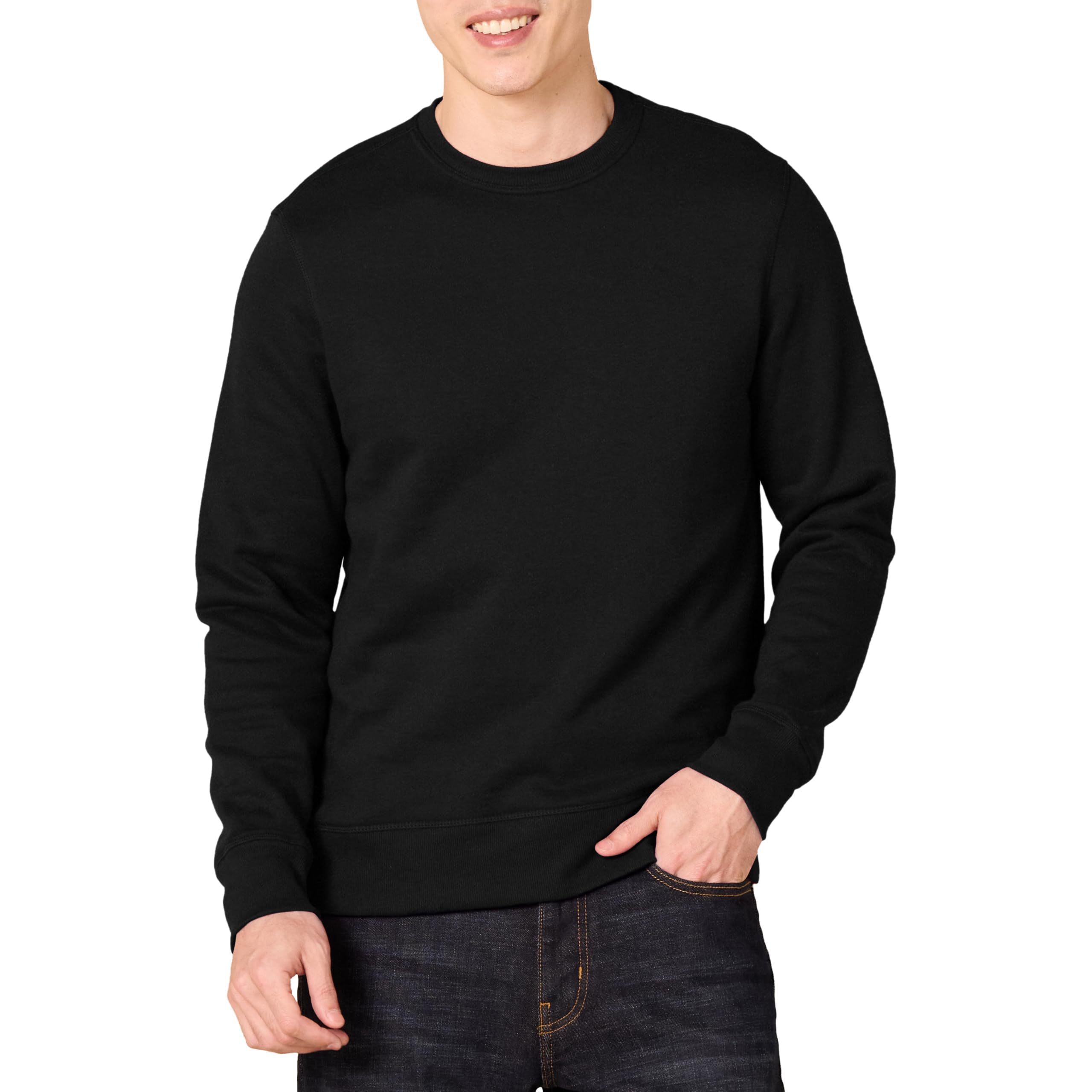 Amazon Essentials Homme Sweat-Shirt à col Rond en Polaire (Grandes Tailles Disponibles) - 1