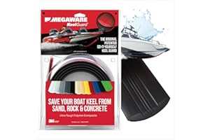 MEGAWARE KEELGUARD Protezione per chiglia prodotta negli Stati Uniti, larghezza 12,7 cm, dimensioni 12,7-3,6 m, 11 colori, kit di installazione completo con primer, protezione scafo, per vetroresina e