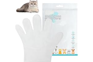 GAOUTO Pet Wipes für Hunde und Katzen, Pet Grooming Gloves Haustiere Desodorierende Abwischtücher, Waschhandschuhe Einweg für Bad und Pflege für Pfoten, Fell, Gesicht, Ohren, Po und Körper (30 Stück)