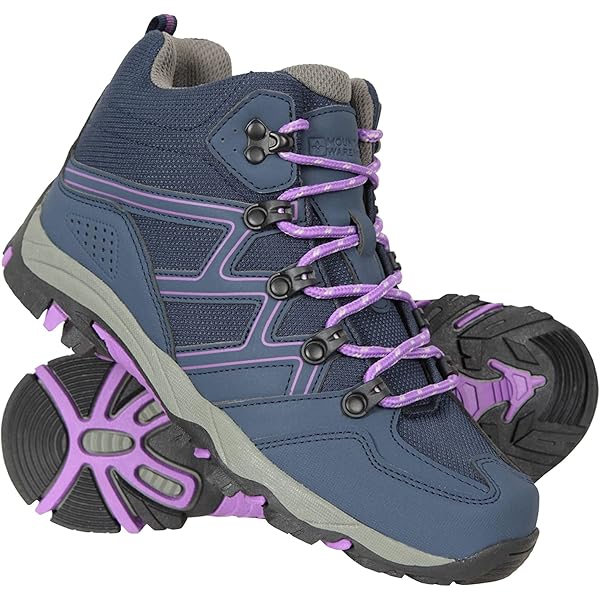 Cotswold Children's Littledean Waterproof Blue Hiking Boots From