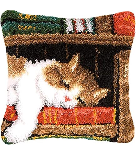 Kit Per Tappeto Annodato Fai Da Te - Con Cuscino E Attrezzi - Design Montagna 80x115 Cm - Foto 6