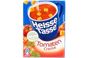 Erasco Heisse Tasse Tasse Tomaten-Creme - In nur 2 Minuten fertig Einfach heißes Wasser hinzufügen Der perfekte Suppen-Snack ( 3 x 21 g )