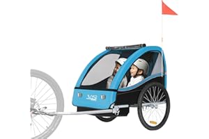 Tiggo VS 50201 Remorque pour Enfants Remorque de Velo Biplace Enfants Tout-Terrain