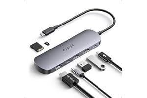 Anker Hub USB C 7 in 1 100W, Adattatore Type C Multiporta per Laptop, Splitter USB HDMI 4K60Hz, Potenza Massima 100W, 3Porte Tipo A/Tipo C 3.0, Scheda SD/TF, per Dispositivi Type C(Senza Alimentatore)