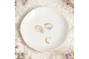 SHXWELL Trinket Dish Gifts for Women,Unique Birthday Gift for Her,Jewellery Tray Cute Room Decor Aesthetic Bedroom Accessories, Ring Dish Holders, Friendship Wedding Christmas House Warming Gifts for Women(C)
