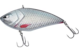 Berkley Zilla Lipless Pike Fishing Lure -Fast Sinking Jerkbait / Crankbait with with extreme Loud Rattle, Fusion 19 Treble Hooks - Lead Free