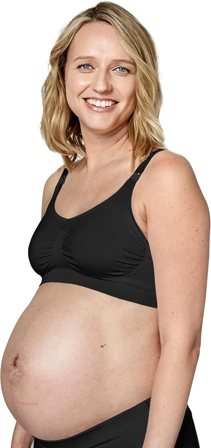 Medela Sujetador de Maternidad y Lactancia Keep Cool, sin Costuras, con 2 Zonas de transpiración, Tela Suave al Tacto, para un Soporte cómodo