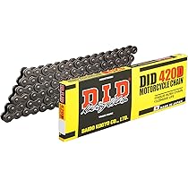 CATENA DID 420D Nero - 140 Maglie Con Giunto A Clip Per Moto Leggere