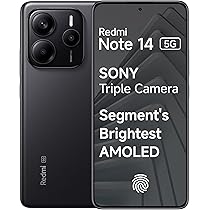 Redmi Note 14 5G (Titan Black, 6GB RAM 128GB Storage) | Global