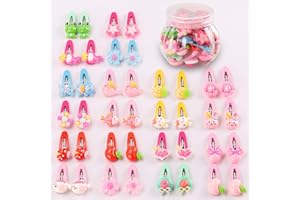 Seatecks 40Pz Fumetto Mollette per Capelli Bambini Animale Multicolore Accessori per Capelli Fermacapelli Bambino Confezione Regalo Set per Festival Foto Puntelli e Daily Decorate