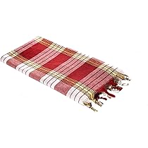 Serviette Hammam Carenesse - 80x170cm 100% Coton - Léger Et Absorbant - Sauna, Sport, Plage - Noir à Carreaux