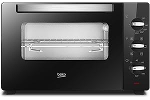 Beko - BMOF45B - Fornetto Elettrico, Cottura Ventilata, 45 Litri, 2000 W, 5 Funzioni, Timer 120 min, Temperatura fino a 220° - Nero