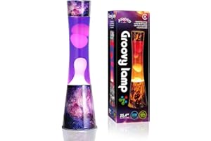 AHCCSD 16 Inch Galaxy Magma Lamp,Motion Liquid Lamp Purple with White Wax Galaxy Base Relaxing Gorgeous Lamp for Adults Night Light for Kids Women Girls Home Office Decor Birthday Great Gift