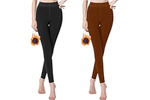 Libella Thermo Leggings Donna con Fodera Interna Invernali Caldi Senza Cuciture Treggings Comodi Senza Cuciture Cintura Alta Sport Lungo Stretto Multicolore 4130VA