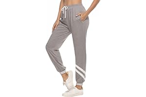 Nieery Pantaloni Sportivi Donna Pantaloni Tuta Cotone Jogging Yoga Casual Donna con Tasche e Cintura