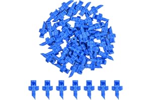DENTEDELEAO Mini Boquillas Micro pulverizadores, 50 Piezas Micro Rociador de Agua, Refracción de Plástico Micro Jardín Césped Boquilla de Nebulización de Agua, para Jardín Huerto Agricultura (90 Grados)