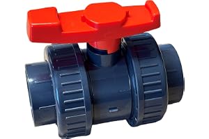 Osaga professionell kulventil 50 mm DN 50 med 2 x självhäftande hylsor av PVC – U 10 bar DIN 8063