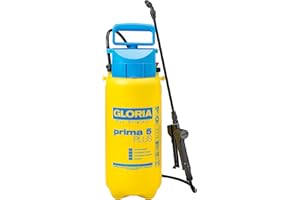GLORIA Prima 5 PLUS Pressure Sprayer | Garden Sprayer | 5 Litre Capacity | For the Spraying of Acetic Acid | Acid-Resistant | 0.4 m Extension Lance