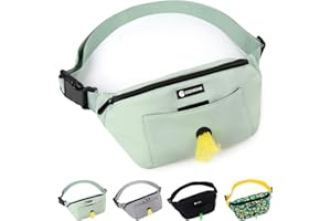 COOWONE Dog Walking Bag Dog Treat Pouch with Poop Bag Holder, Adjustable Waist Bumbags Fanny Pack for Women Ladies Men -Easily for Puppy Training | Dog Lovers Gifts