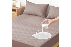 Ystyle Wodoszczelny Ochraniacz na Materac 140x200 CM, Hipoalergiczny Ochrona przed Roztoczami Można Prać Poszewka na Materac, Elastyczna Gumka na Całym Obwodzie do 30 CM, Różowy