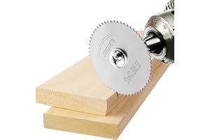 AMSAMOTION Jeu de disques de coupe pour outils rotatifs, lames de scie circulaire HSS pour bois, plastique, métal