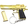 Zhongren Tactical Mini Pistol Keychain 1:3 Metal Pistol Shape Key Chain with Moving Parts Realistic Gun Model Collection Pendant Bag Charm for Men Army Fan Boyfriend Gift
