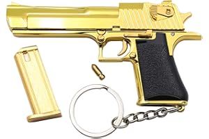 Zhongren Tactical Mini Llavero Gun 1: 3 Metal Pistola Forma Llavero Modelo Arma Realista Colección Colgante Bolsa Encanto para Hombres Ejército Fan Regalo