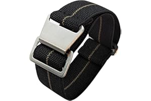 Max French Marine Nationale Elastic Nylon Navy Divers Parachute Watch Straps 20mm 22mm Military Bands