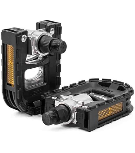 KOOTU Bike Pedals Foldable Anti-slip,Universal 9/16 Inch Folding Pedals With Reflectors Waterproof Bicycle Pedals For Road Bike Mountain Bike BMX Folding Bike Trekking Bike And Spinning Bike (Red - View #6