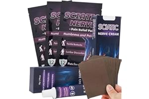 BODYTECNI Parche y Crema Dolor Ciática | Alivio Muscular Natural para Nervio Ciático, Espalda, Lumbares y Articulaciones | Adhesivo Profesional 24h | Fórmula Herbal de Larga Duración (60 Parches + 2 Cremas)