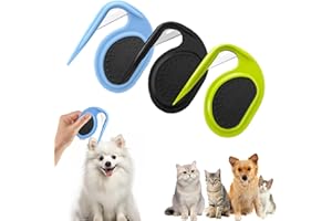 FYZSJWL 3 Pcs Pet Knotting Comb,Knotenkamm Für Haustiere,Entfilzungsmesser Katze,pflegemesser für langhaarige haustiere,Knotenkamm für Katze,For Removing Tangled Hair(Blau+Grün+Schwarz)